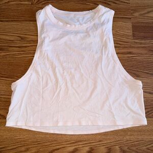 Lululemon Cut Back Crop Tank Top Ballet Slipper Pink size 6